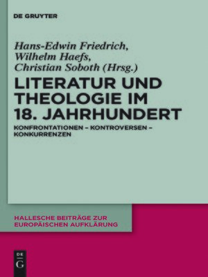 cover image of Literatur und Theologie im 18. Jahrhundert